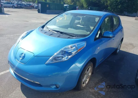 2012 Nissan Leaf Sl z USA, uszkodzony, nr VIN JN1AZ0CP9CT018876